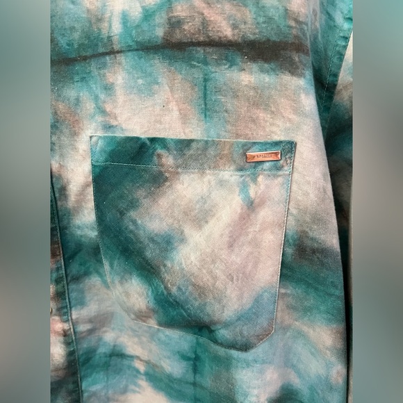 New AMIRI Men's Watercolor Plaid Button Down Shirt - Picture 5 of 11